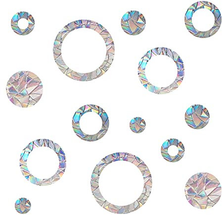 Prism-Fenster-Abziehbilder für Vogelschlag, Anti-Kollisions-Aufkleber, Stoppen Sie Vögel, die in Windows fliegen