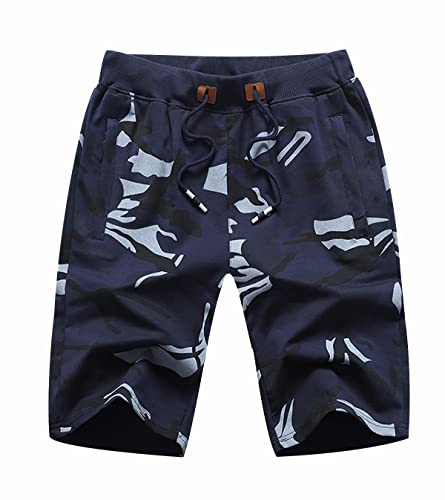 Costume da Bagno Uomo Costumi da Bagno Uomo Costume Pantaloncino Piscina Mare Nuoto Surf Mimetico Uomo Costumi Sportivi Taglie Forti Short Pantaloncini Spiaggia Uomo Swim Shorts Men Sportivo Blu 3XL