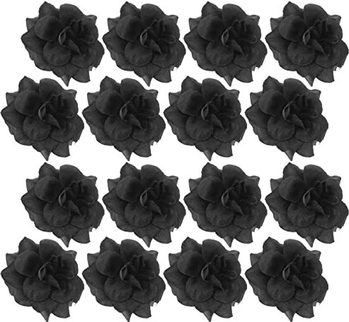 Toddmomy 50stücke Schwarze Seidenrose Blütenköpfe Künstlich Für Haarspangen Kleidung Hochzeit Dekoration Bastelprojekte Albumseiten Karten