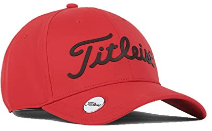 Titleist Performance Ball Marker Baseballkappe Unisex Erwachsene, Rot/Schwarz, One Size