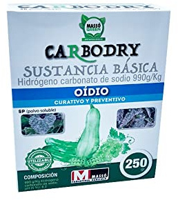 Peyca Fungicida curativo y preventivo ecológico contra odio Carbodry 250g