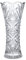 H&D HYALINE & DORA Clear Glass Flower Vase, Thickened Crystal Glass Vase for Living Room, Sunflower Design 7.6 x 3.5