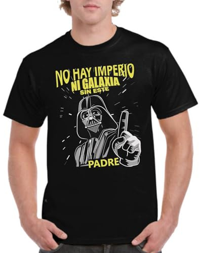 the Fan Tee Camiseta de Hombre Dia del Padre Papa Darth Vader Galaxia Friki 017 XL
