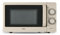 Tower T24042MSH Manual Microwave with Sleek Mirror Door, 800W, 20L, Latte & Chrome