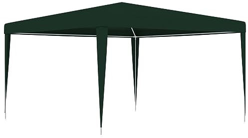 Rantry Gazebo Professionale 4x4 m Verde 90 g/m², Gazebo da Giardino, Gazebo Ombrellone da Giardino Spiaggia Pesca Esterno Antivento per Arredo Giardino Terrazzo Ambienti Decorazione da Mobili