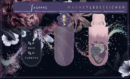 moses. Just One More Chapter Lesezeichen Forever – 3er Set | Literarische Magnetlesezeichen mit Silberfolienveredelung