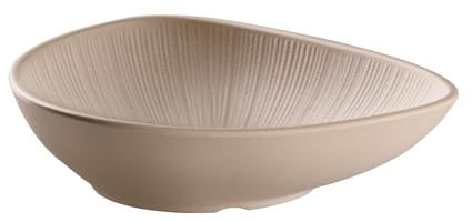 APS 85410 Nero - Cuenco de melamina (0,6 L, 23 x 18 cm, altura 5 cm)