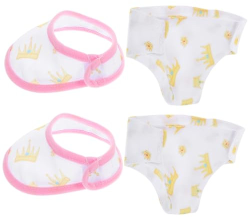 BESTonZON 2sätze Puppenbabyzubehör Aus Weichem Material Puppenhöschen Und Set Für Puppen Puppenoutfits Und Puppenkleidungszubehör Für Puppenanziehsachen Puppenaccessoires Für