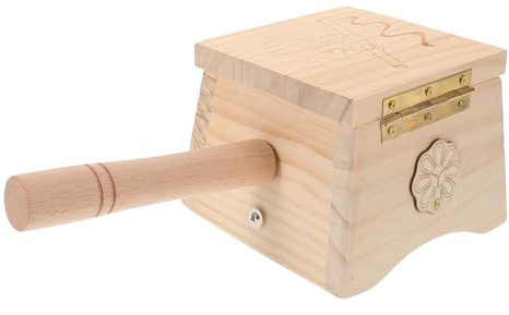 PACKOVE Tragbare Moxibustionsbox Kompakte Moxa Stäbchenhalterung Stabile Flachboden Kasten für Moxibustion zu Hause und Unterwegs Hautfreundlich Geeignet für Bauch und Körperbehandlung