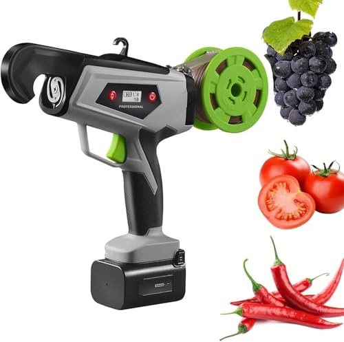 Lightweight Portable Plant Tying Machine, Binding Pliers for Plants, Plant Vine Tying Tool, T25mm Bundle Diameter, With Digital Display Screen, Tie up Vine Quickly and Easily, For Vineyard, Garden