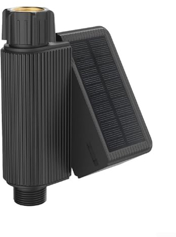 Sandyseptember Vanne d'eau intelligente WiFi à énergie solaire pour irrigation de jardin, système d'arrosage automatique avec minuterie