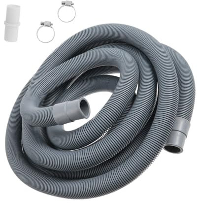 RORPOIR Tuyau Extension De Vidange Pour Lave-linge Portable Raccord Flexible Pour Machine à Laver Et Lave-vaisselle Avec Pinces Incluses Facile à Installer