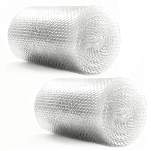 Luftpolsterfolie Rolle 10m x 30cm Verpackungsfolie, Ideal für Versand, Verpackung, Umzugspapier Für Geschirr, Moving Pappkarton Bubble Wrap, Umzugskartons Stabil, Karton Füllmaterial 2 rolls