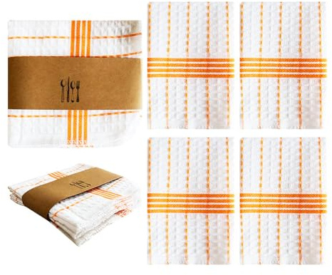 Vdaxvme Pack Of 4 Cotton Dish Cloths For Kitchen Cleaning Absorbent Reusable Washcloths Quick Drying Towels In Assorted Color Absorbent Dish Drying Towels