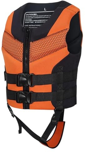 Gilet Salvagente Bambini - Giubbotto di Salvataggio per Bambini in Schiuma per Piscina Spiaggia E attività Acquatiche All'Aperto (Orange 15-16Year)