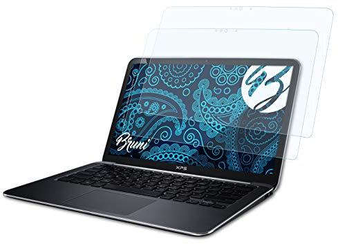 Bruni Protecteur d'écran compatible avec Dell XPS 13 Ultrabook 9333, Version 2014 Film Protecteur, cristal clair Écran protecteur (2X)