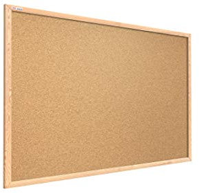 ALLboards Pinnwand mit Holz Rahmen 120x90cm Korktafel Korkwand Pinnwand Kork