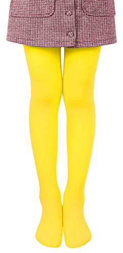L&K-II Medias y Leggings Niñas verano Medias de Ballet Niñas Medias Baile de Niña 27251 Amarillo 146/152
