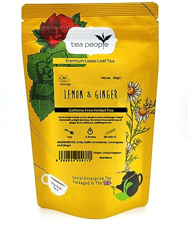 Tea People Lemon and Ginger - 60g Loose tea in small retail pack