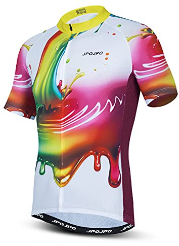 Fahrradtrikot für Herren, MTB-Trikot, Rennrad-Shirt, Sommer, kurzärmelig, Fahrradbekleidung