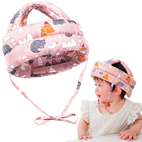Tyuodna Baby Helm ab 6 Monate,Atmungsaktiv Baby Kopfschutz Schutzhelm,360° Anti-Kollision Baby Helmet,Verstellbarer Kopfschutzmütze,Baby Helmet für Kleinkind Lernen Laufen und Krabbeln