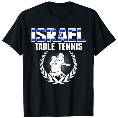 Proud Israel Tischtennis-Liebhaber Trikot – Israelischer Tischtennis-Pong T-Shirt