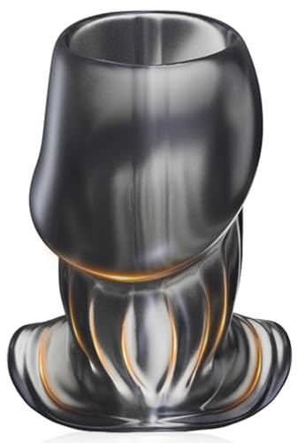 Anal Plug Buttplug Anal Dildo,Hollow Anal Spreader Anal Speculum,Anal Plug Anal Expander for Anal Shower,Vagina Expansion Anal Tunnel Plug,Penis Sheath Butt Plug Woman Man (Transparent Black,XL)