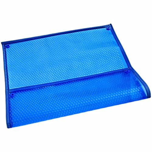 Blaue rechteckige Poolabdeckung – Staubdicht/Wärmedämmung, 1,5/2,5/3,5/4,5/5,5/6,5 m breite schwimmende Spa-Decke, für Whirlpools/Einbaupools/aufblasbare Pools, einfach zu Schneide