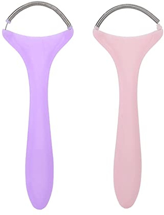 2 Stück Feder-Gesichtshaarentferner, Tragbare Gesichtshaarentfernung, Feder-Gesichtshaarroller, Einfädel-Epilierer, Manueller Epilierer, Gesichtsrasierer für Frauen, Kinn, Wange,