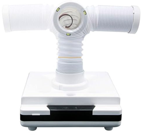 XELIJAHR Aspiratore Dentale, Aspirapolvere Portatile Potente a LED, Aspiratore da Tavolo con Tubo Flessibile con Rotazione a 360° per Attrezzature per Strumenti Dentali da Laboratorio Odontoiatrico