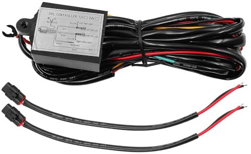 Tiardey 12V Dimmer Relay Control Switch Daytime Car Running Light Controller LED Harness