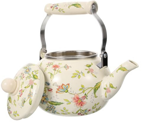 Bollitore smaltato Stufa smaltata Pentola da cucina Teiera Bollitore per tè a induzione Contenitore per tè Bollitore per acqua calda Stufa smaltata Bollitore Teiera smaltata Bollitore a induzione C
