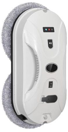 KWJNH Window Cleaning Robot, Smart Window Vacuum Cleaner Machine with Automatic Water Spray, Strong Suction, Remote Control Robot Window Washer for Interior Highrise Window Glass Door