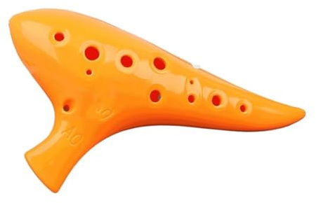 professionelle Okarina Okarina 12-Loch Alt AC Okarina Einsteiger-Okarina-Instrument Professionelle gelbe Okarina