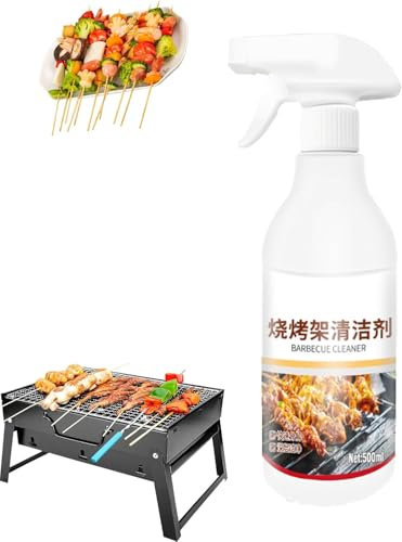 Barbecue Grill Cleaning Spray,Barbecue Grill Cleaner,BBQ Grill Cleaner,Barbecue Brush Grill Cleaner,Grill Degreaser for Outdoor Grill,Heavy Duty Spray for Degreasing and Cleaning Grates (1PC)