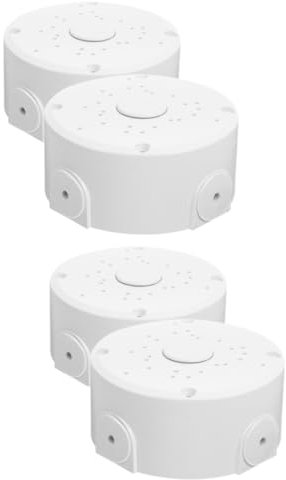 Angoily 4pcs Outdoor Electrical Box Weatherproof Cable Tidy Box for Extension Cords Wire Cover for Ceiling Mounted Camera Cord Protector for Outdoor Use