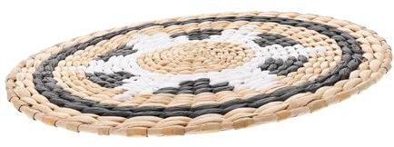 ULDIGI Schwarzer Geflochtener Wandkorb Aus Weide Wanddekor Aus Hängender Wandkorb Aus Rattan Dekorative Körbe Für Innen Boho-wandbehang Bauernhaus-stil Wanddekor Küche Wandbehänge
