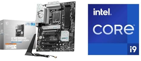 MSI B760 GAMING PLUS WIFI DDR4 Motherboard + Intel® Core™ i9-14900KF Desktop Processor 24 cores