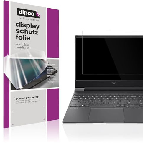 dipos I 2x Schutzfolie klar passend für HP Victus Gaming Laptop Folie Displayschutzfolie, Ultra-Dünn, Case-Friendly, Fingerprint-Kompatibel