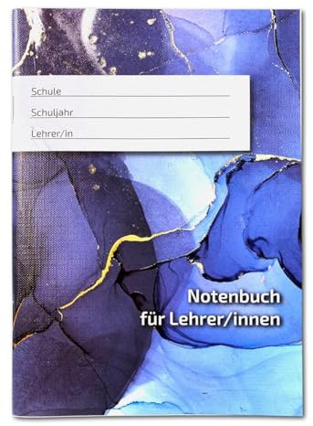 Notenbuch für Lehrer/innen, DIN A5, für 23 Fächer/Kurse und Klassen