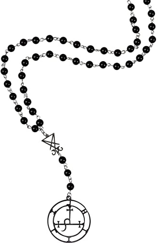 Hanary Gothic Cross Y Necklace, Goth Jewelry Gift for Women, Christmas New Year Gift