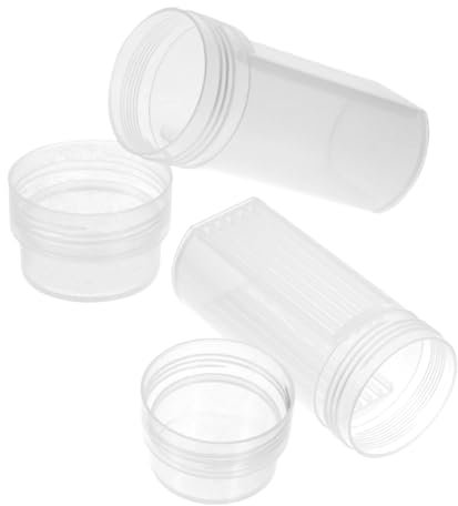 Alipis 2 Stück Hochtransparente Färbewanne Coplin-Färbegläser Färbegefäß mit 5 Objektträgern Färbegestell für Objektträger aus Kunststoff Coplin-Färbehalter Plastik