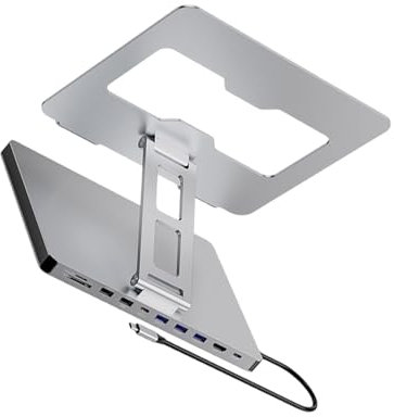 Estación de acoplamiento para portátil con 10 puertos 3USB3.0 PD100W 4K60hz de salida para viajeros de negocios