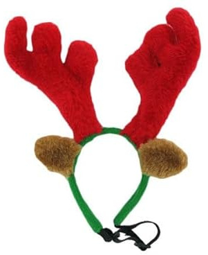 Weihnachtsmütze für Hunde und Katzen Nikolausmütze mit elastischem Band Haustier Mütze verstellbar weich für kleine mittelgroße Tiere Weihnachtsfoto Party