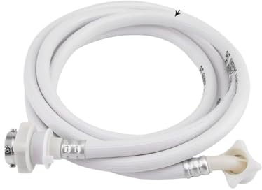 2m/3m Length Washing Machine Water Inlet Hose Washer Pipe Tube Connector Hose White Color Long Length(2m)