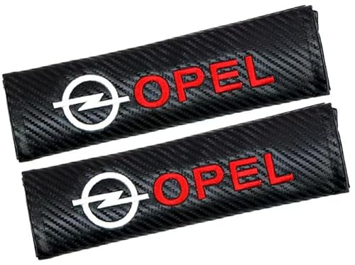 WYMKL 2 Pezzi Imbottiture Protezione per Cintura di Sicurezza Auto per Opel Astra Zafira Corsa Mokka, Fascia Rivestimento Copri Rimovibile Seats Belt Padding Covers