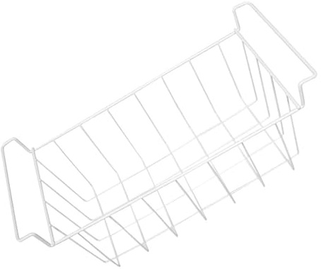 Uonlytech Bac de Rangement pour Congélateur Coffre 38X22X20 CM en Fil Métallique Renforcé – Panier Suspendu pour Organiser Aliments et Blocs Réfrigérants – Étagère de Congélateur Pratique