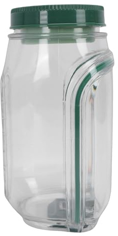 Fockety Tarro de Ensalada de Plástico, Contenedor de Ensalada Abierto Lateral de 1000 Ml, Contenedor de Tarro de Ensalada Reutilizable de Capas Verticales con Compartimento para