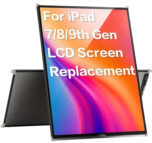 ETech61 Pantalla LCD de repuesto para iPad de 10.2 pulgadas para iPad 7ª, 8ª y 9ª generación modelos A2197 A2198 A2200 A2270 A2428 A2429 A2430 A2602 A2603 A2604 A2605 (solo LCD)