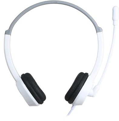 jojofuny Stereo Headset Wired Desktop Laptop Headphones with Skin-friendly Leather Earpads with Noise Cancelling Mic Adjustable PC Headset and Stereo Sound for Computer and Office Use